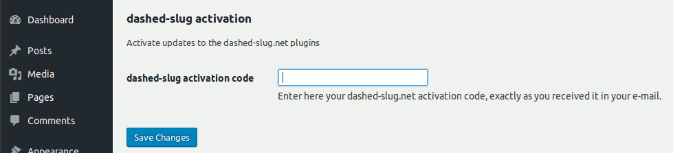 Activate updates to the dashed-slug.net plugin extensions.