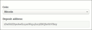 Deposit UI in Bitcoin and Altcoin Wallets WordPress plugin