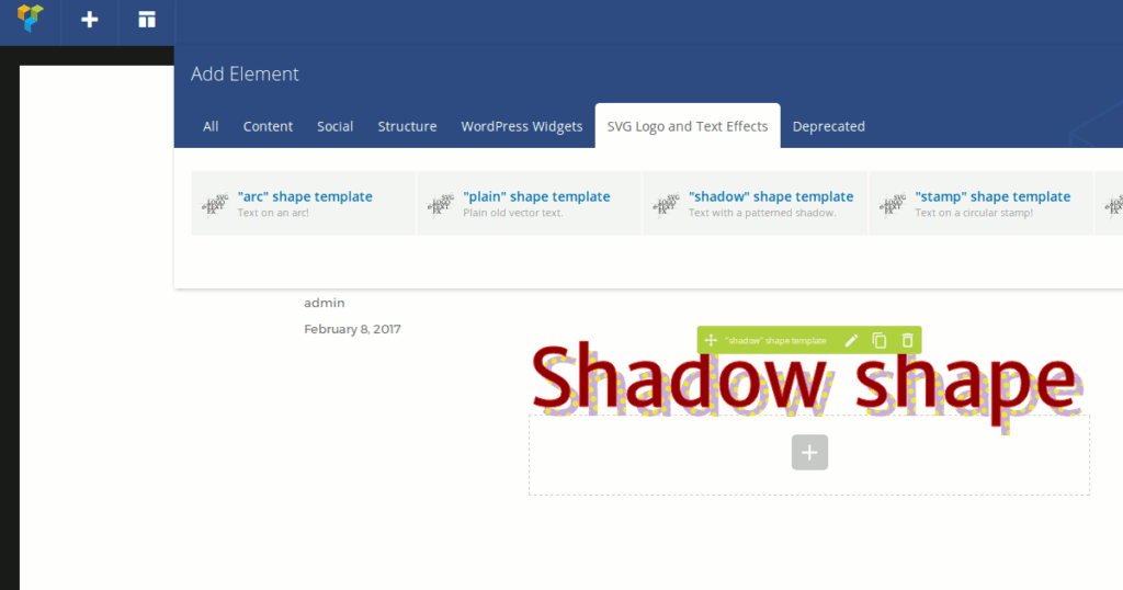SVG text with patterned shadows now available in SLATE 1.3.0 • dashed ...