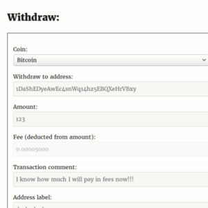 Transaction fees updated dynamically