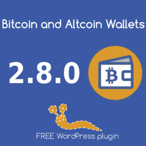 Version 2.8.0 of the Bitcoin and Altcoin Wallets free WordPress plugin