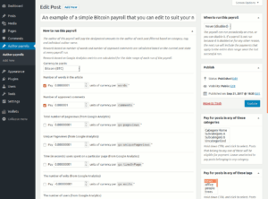 Editing a payroll in Bitcoin and Altcoin Wallets: Author payrolls