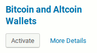 Activating Bitcoin and Altcoin Wallets after installation