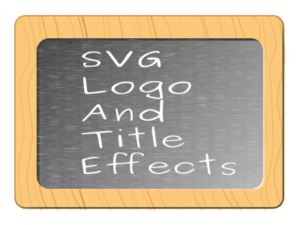 SVG Logo and Title Effects